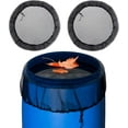 thumbnail image 1 of 4 Pcs Mesh Cover for Rain Barrels - Rain Barrel Net Cover with Drawstring Rain Barrel Netting Screen for Preventing Fallen Leaves Debris and Small Objects in The Garden or Under The Eaves - 39in, 1 of 7