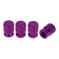 thumbnail image 1 of Unique Bargains 4 Pcs Mesh Pattern Tire Valve Stem Caps Decorative Tyre Valve Dust Covers Aluminum Alloy Purple 16mm, 1 of 7