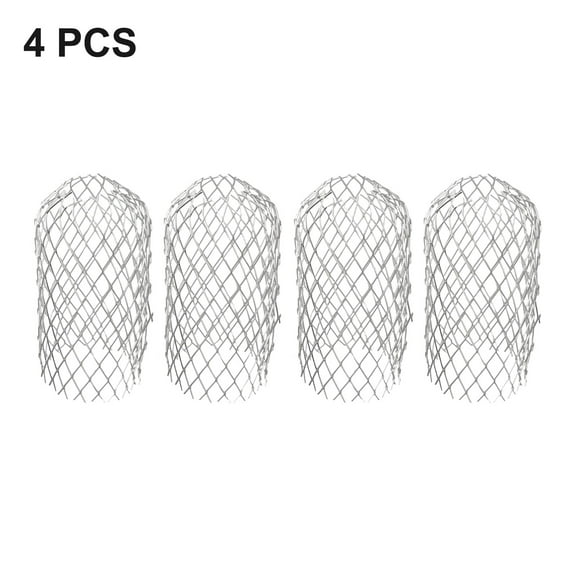 4 Pcs Metal Aluminum Filter Mesh Gutter Leaf Debris Mud Trap Guards Drain Pipe Cover Downpipe Guttering System