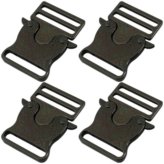 4 Pcs Metal Buckle Fasteners Quick Side Release Buckles Easy to Use For Leather Crafts And Strap Replacement