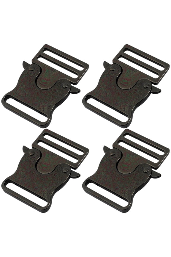 4 Pcs Metal Buckle Fasteners Quick Side Release Buckles Easy to Use For Leather Crafts And Strap Replacement
