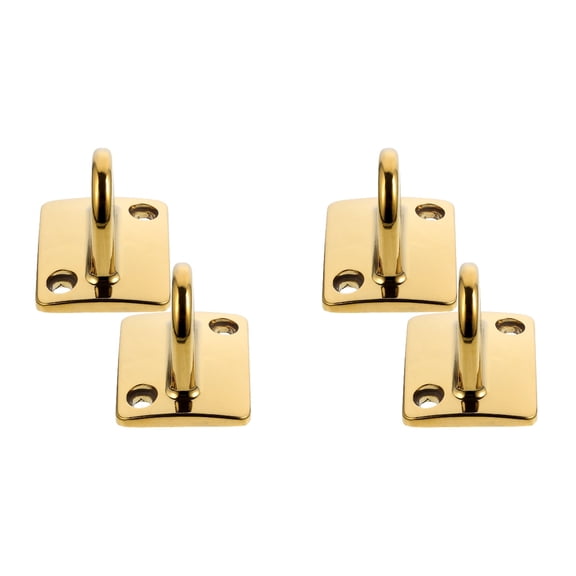 4-Pack Metal Hooks for Guardrail Rope, Wall Mounted Poles, Concierge Barrier Accessories