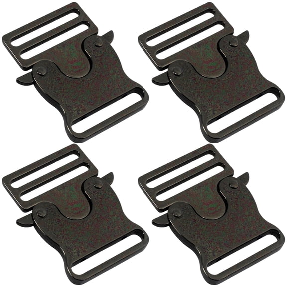 4 Pcs Metal Quick Side Release Buckles Multifunctional Replacement Buckles For Harnesses Belts And Bags