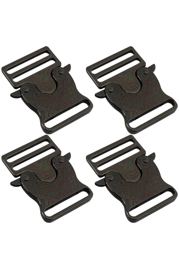 4 Pcs Metal Quick Side Release Buckles Multifunctional Replacement Buckles For Harnesses Belts And Bags
