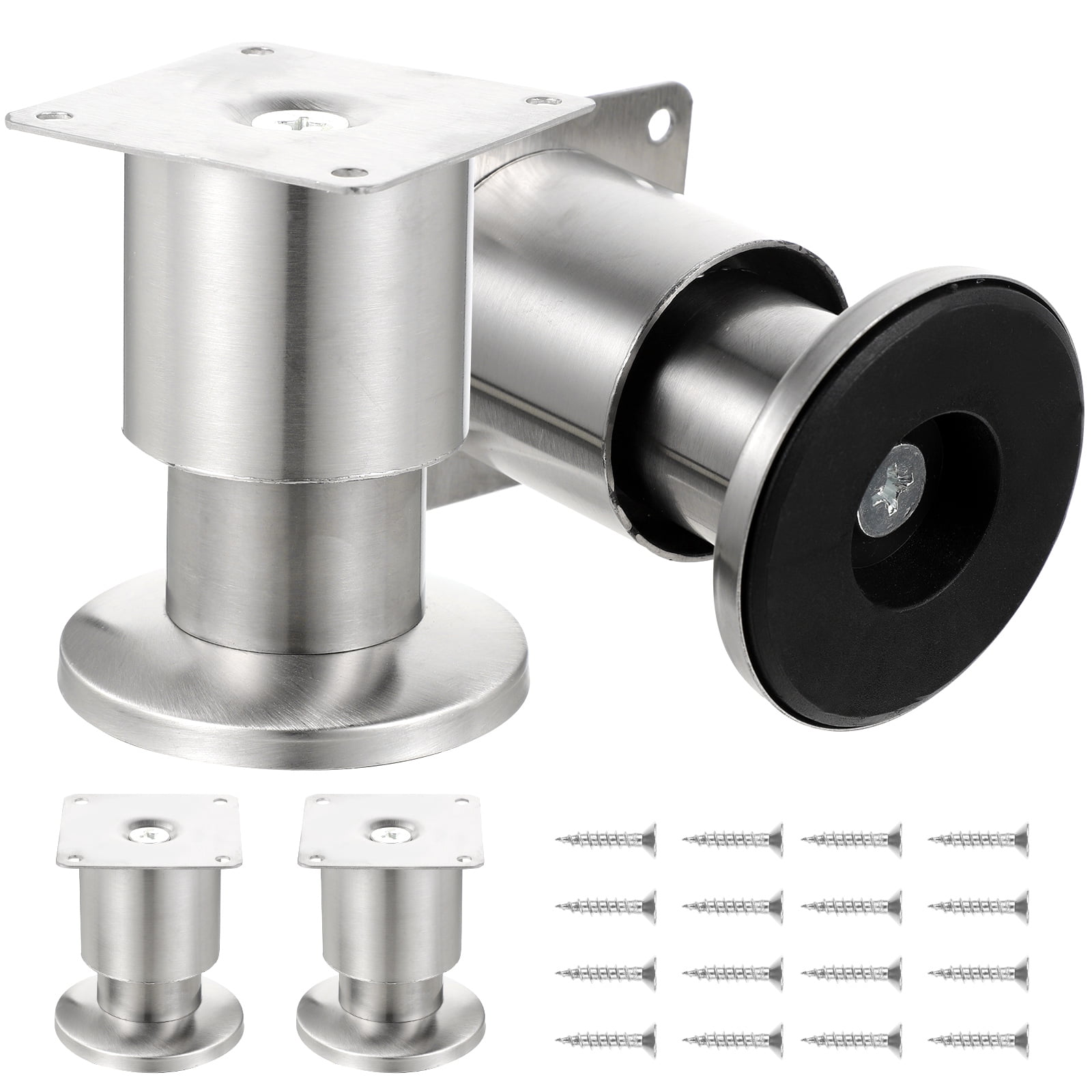 4 Pcs Metal Sofa Feet Dresser Leg Extenders Adjustable Legs Furniture