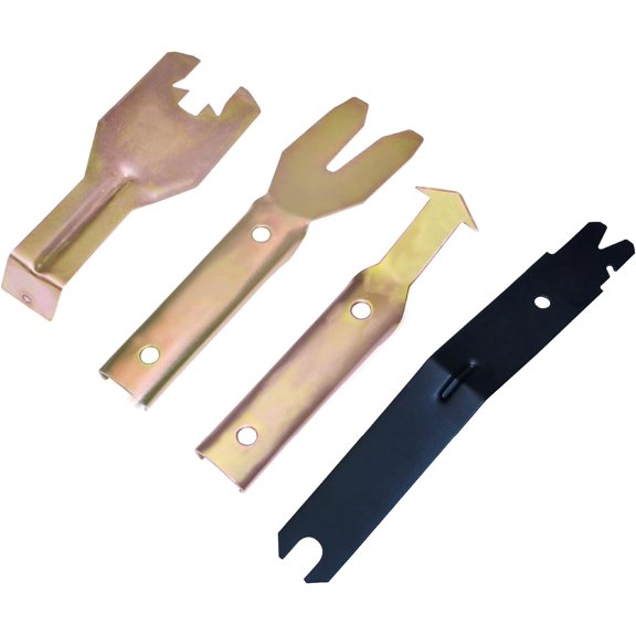 4 Pcs Metal Trim Removal Tool Set, Car Door Panel Clip Puller, Audio Board, Windows Pry Kit
