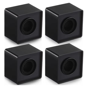 4 Pcs Mic Flags Square Cube Microphone Flags Station Portable Custom Interview Mic Station with Foam Microphone Accessories for Interview Reporter Host Halloween Cosplay