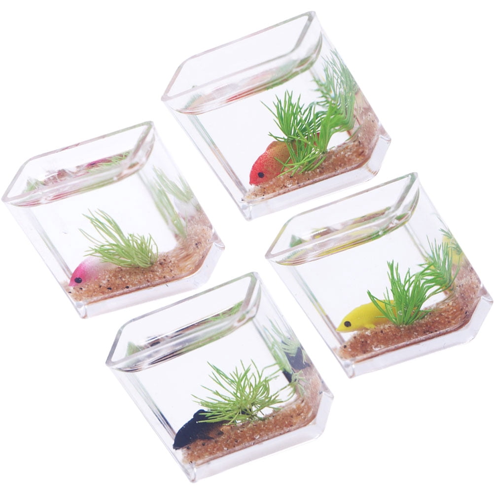 Photo inspiration: Visual Reference: Goohochy Decorative House Type Ornaments Miniature Fish Bowls Resin