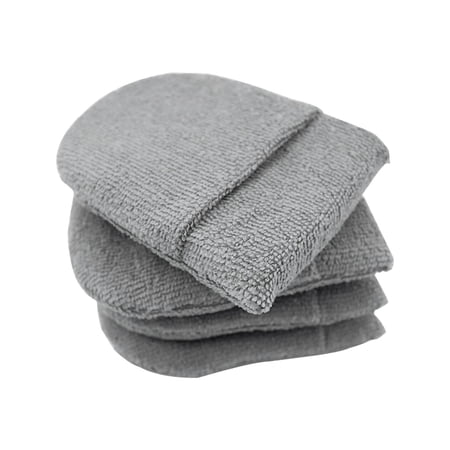 4 Pcs Microfiber Applicator Car Detailing Microfiber Foam Applicator Pad Gray