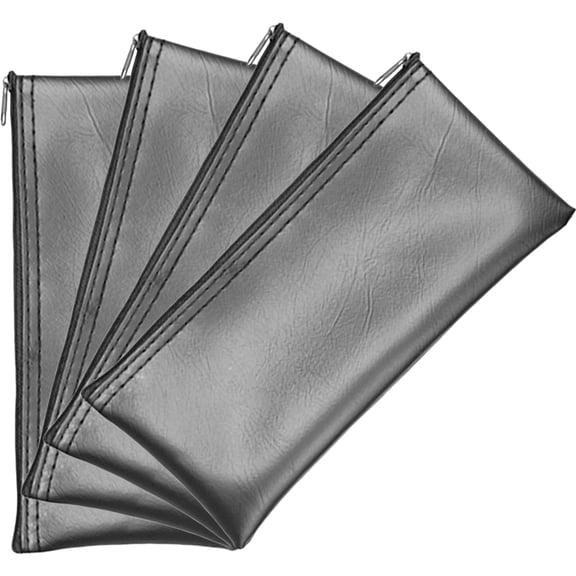 4 Pcs Microphone Bag Portable Carrying Pouches Travel Black