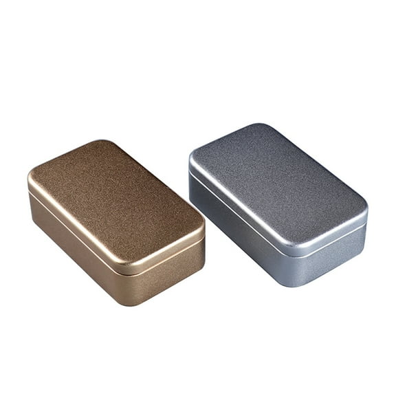 Set of 4 Mini Decorative Candy Tin Boxes, Tinplate Containers for Party Favors and Small
