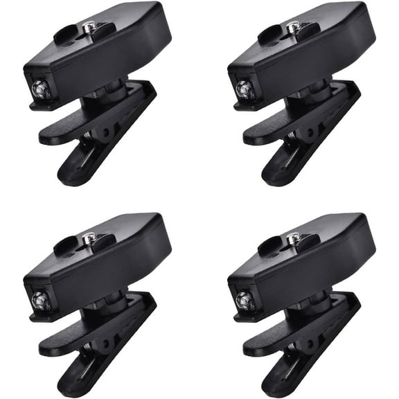 4 Pcs Mini Book Reading Lights on Eyeglass, Universal Flexible Flashlight LED Light Clip On Eye Glasses Adjustable Eyeglass Clip Lamp