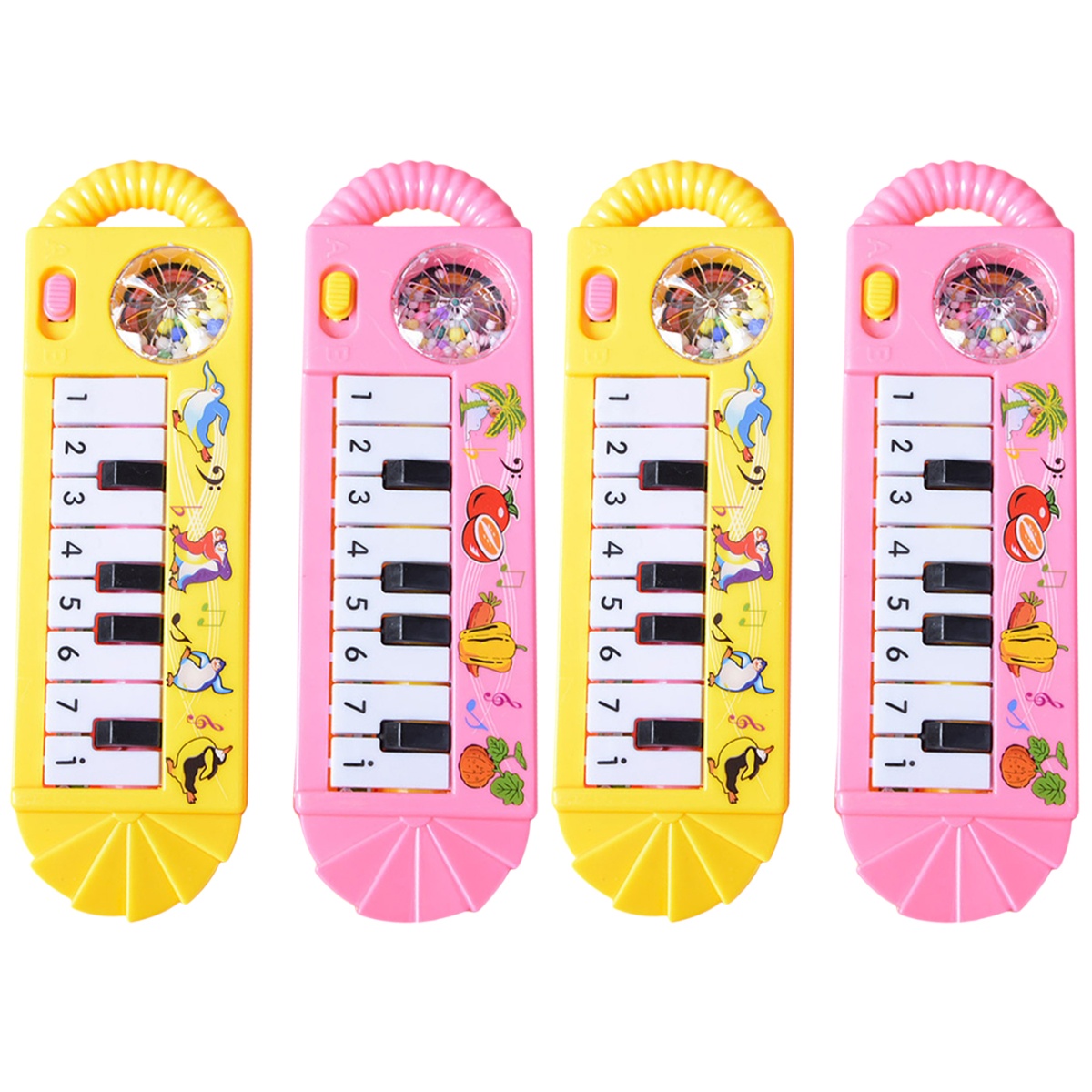 4 Pcs Mini Electronic Piano Toy for Toddlers 13 Child Playsets Kids