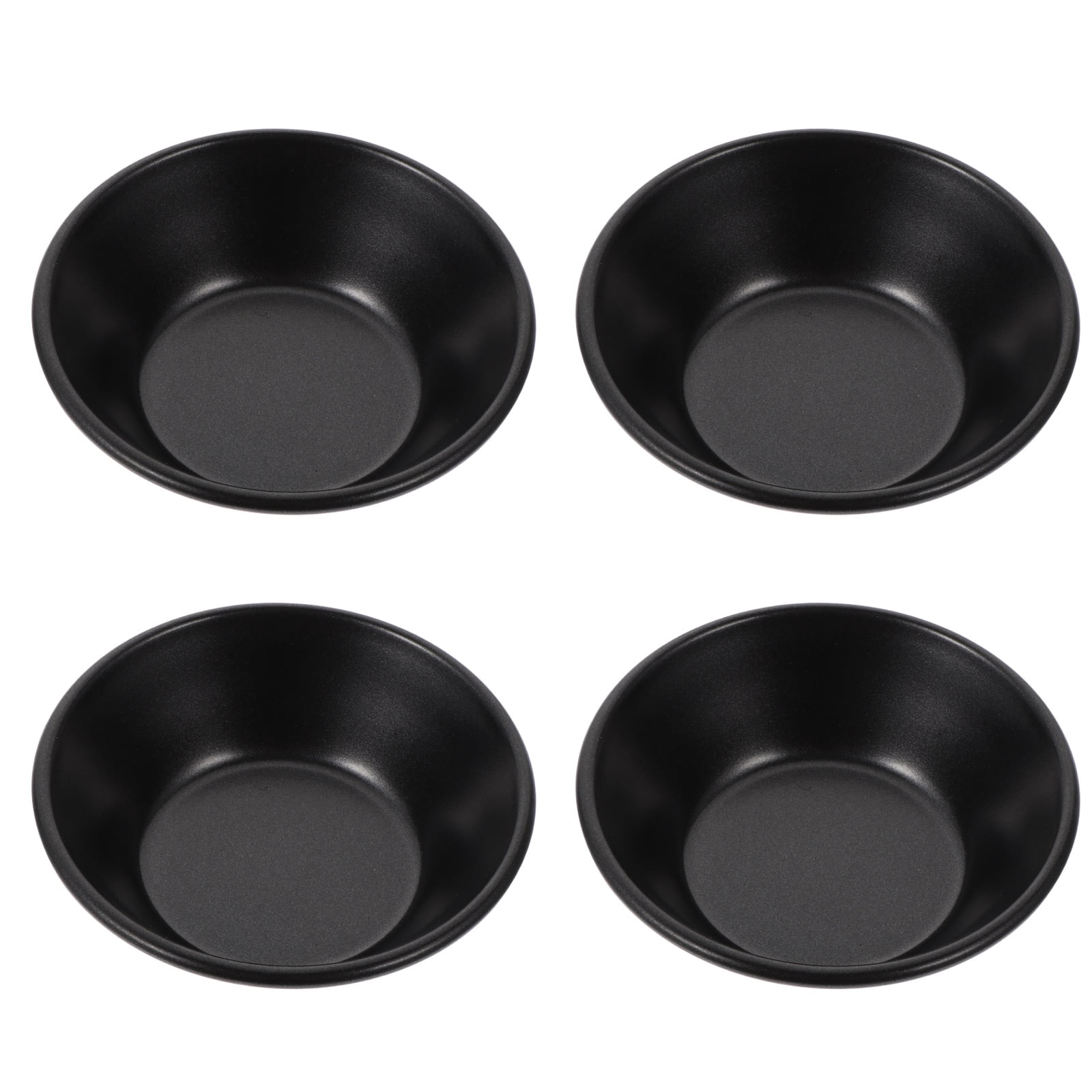 4 Pcs Mini Pie Pans Nonstick Baking Molds Practical Bread Molds (Black