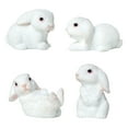 thumbnail image 1 of 4 Pcs Mini Rabbit Statues Resin Miniature Bunny Figurines Easter Decor Rabbit Sculptures for DIY Crafts Fairy Garden Spring Table Decor, 1 of 7