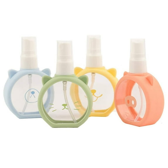 4 Pcs Mini Spray Bottles Travel Set 1.85oz / 55ml Empty Fine Mist Perfume Pump Bottle Small Refillable Liquid Containers