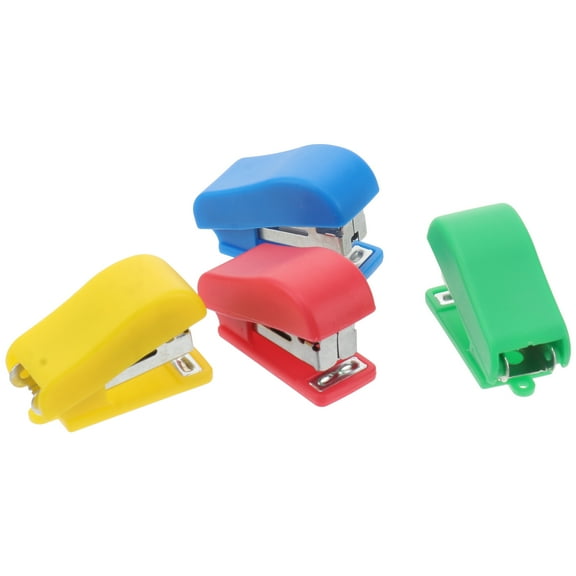 4 Pcs Mini Stapler Stapler Cartoon Stapler Desktop Stapler Desk Stapler