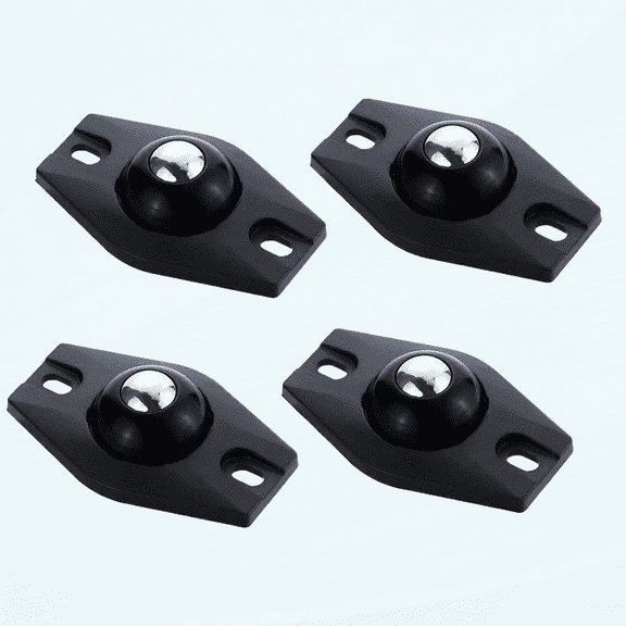 4 Pcs Mini Swivel Wheels Self-Adhesive Paste Casters Wheels with 360 Degree Universal Rotation Small Pulleys Sticky Wheel Roller Ball Transfer Bearing for Moving Storage Boxes Furniture