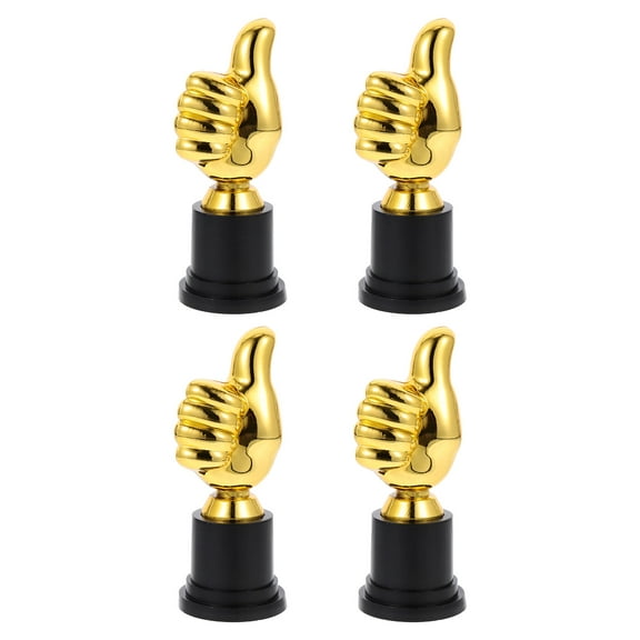 FOLOYORI 1Set Plastic Trophy Golden Trophies for Children 5.1*2*1.2in for Fan Gear