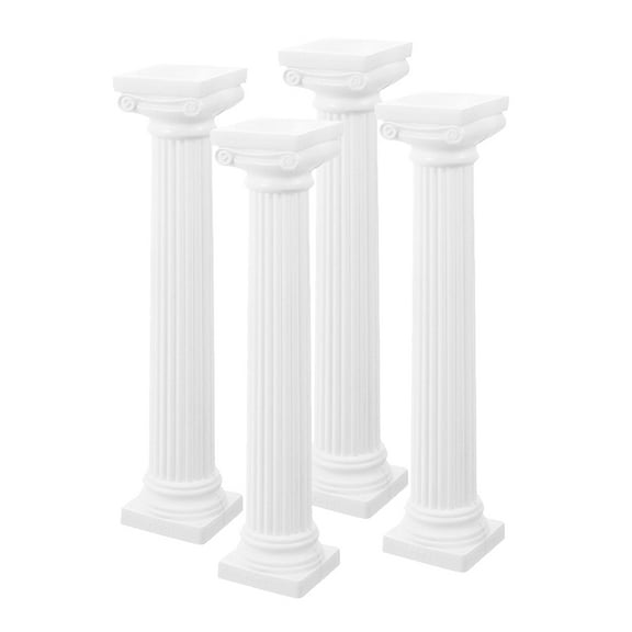 4 Pcs Miniature Roman Pillar Column Square Scenery Decoration