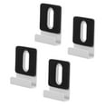 thumbnail image 1 of White Stainless Steel Mirror Bracket Utility Hanger for Ceiling 4 Pieces Secure Mounting Solution, 1 of 6