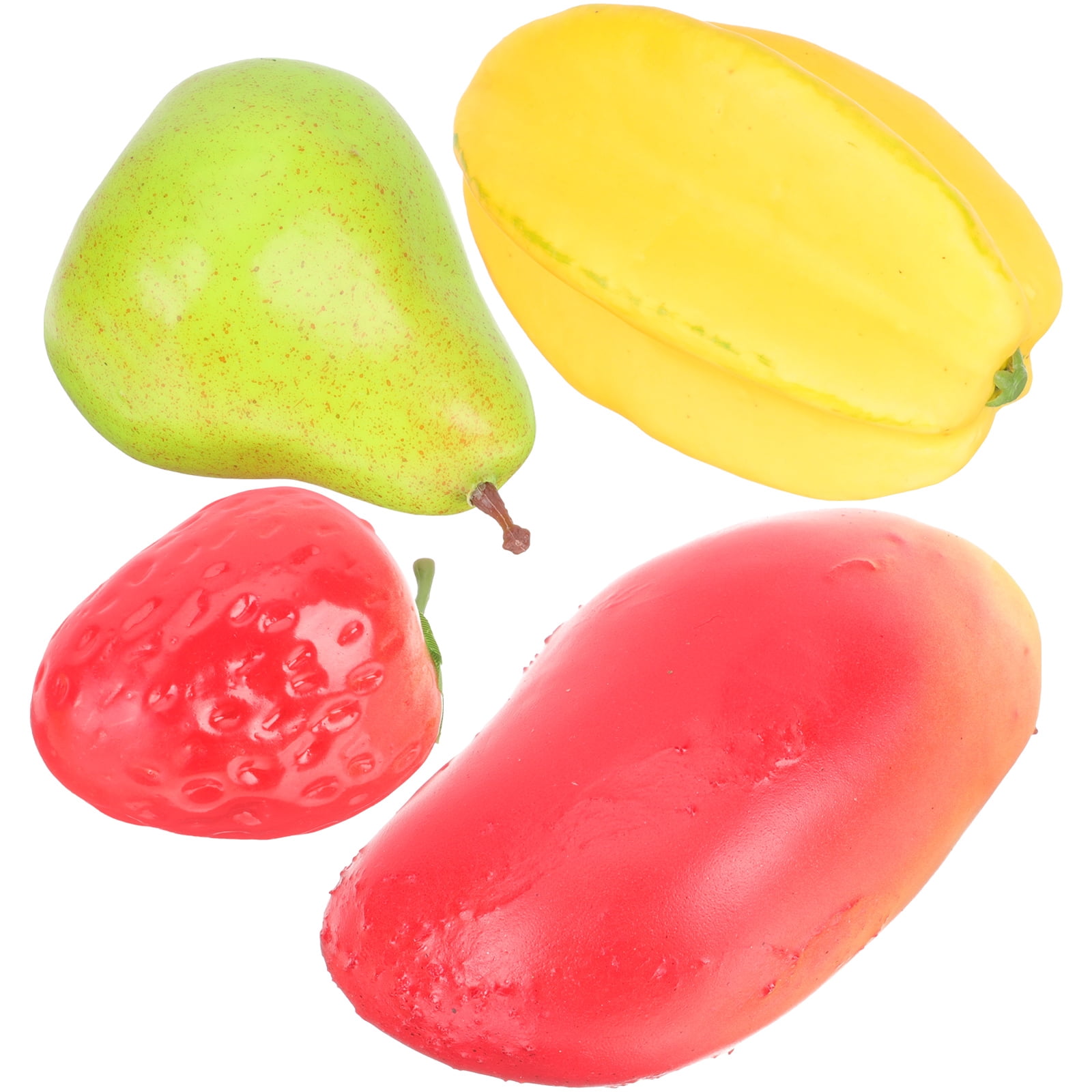 Vivid Realistic Artificial Papaya Model - PU Fake Fruit For Home Decor, Shop Display & Photo Props