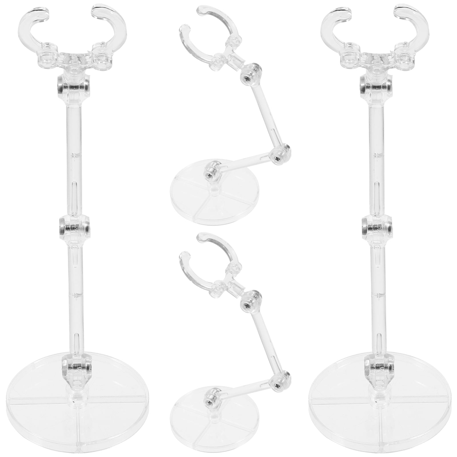 TEAMWILL 12-Pack Action Figure Stands - Adjustable Display Holders For 6-8 Inch Collectible Figures
