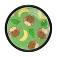 thumbnail image 1 of 4 Pcs Monkeys and Bananas Knobs for Kitchen Cabinet Cupboard Dresser Bookcase Drawer Pulls Handles Round Home Decor, 1 of 5