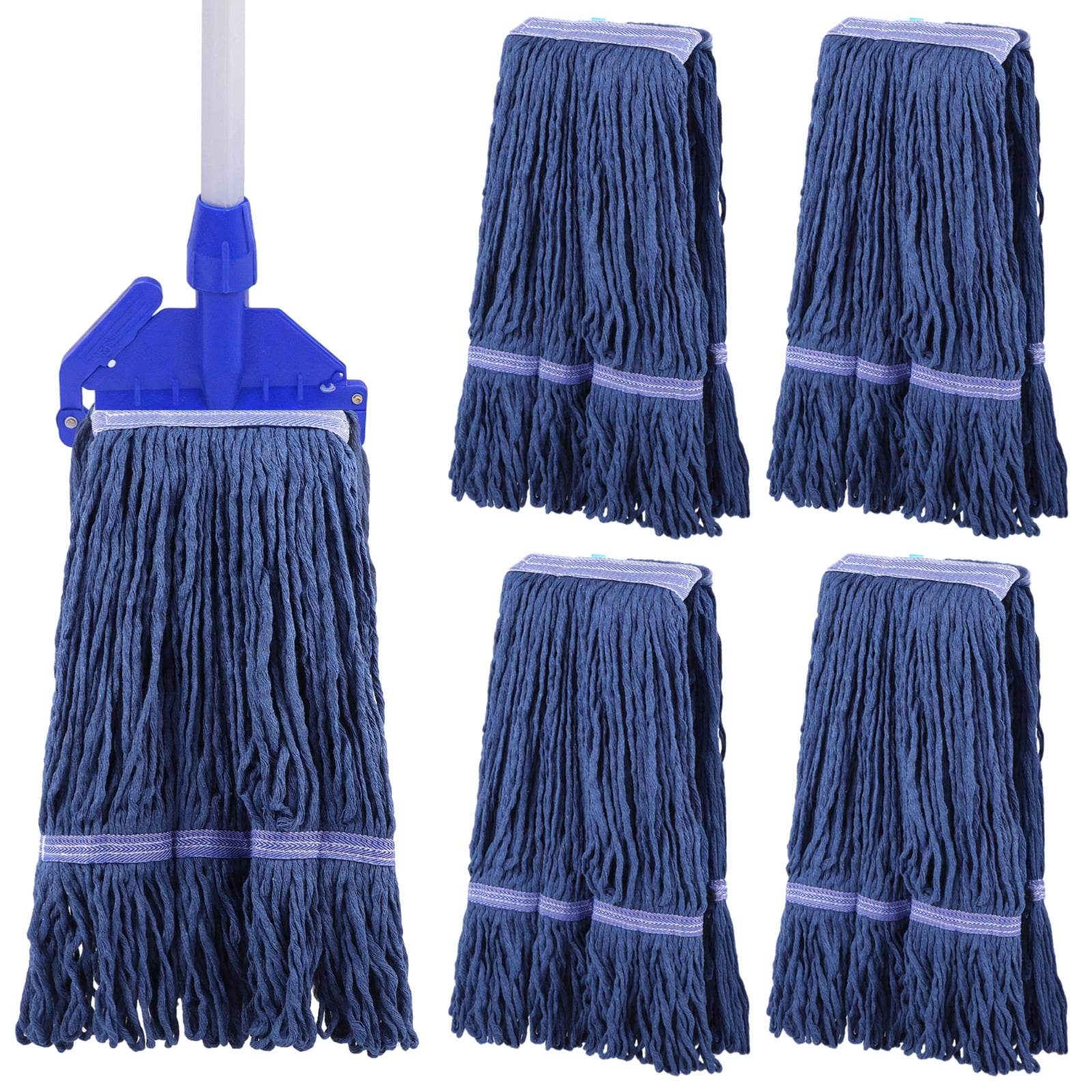 String Refills 4 Pcs Mop Head Replacements, Cotton Loop-end String Mop Head Refills ...
