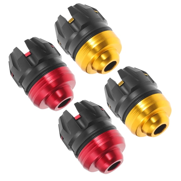 CIMAXIC 4Pcs Motorcycle Frame Sliders Front Fork Sliders with Aluminum Alloy and PP Materials