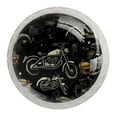 thumbnail image 1 of 4 Pcs Motorcycle Knobs for Kitchen Cabinet Cupboard Dresser Bookcase Drawer Pulls Handles Round Home Decor, 1 of 8