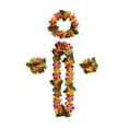 thumbnail image 1 of 4 Pcs Multicolor Hawaiian Leis for Graduation Party, Dance Party, Photo Prop in Outdoors (Multicolor), 1 of 4