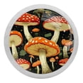thumbnail image 1 of 4 Pcs Mushroom Crystal Glass Drawer Knob Pull Handle Ergonomic 30mm Glow in The Dark Furniture Cabinet Handle for Kitchen Dresser Cupboard Wardrobe, 1 of 7