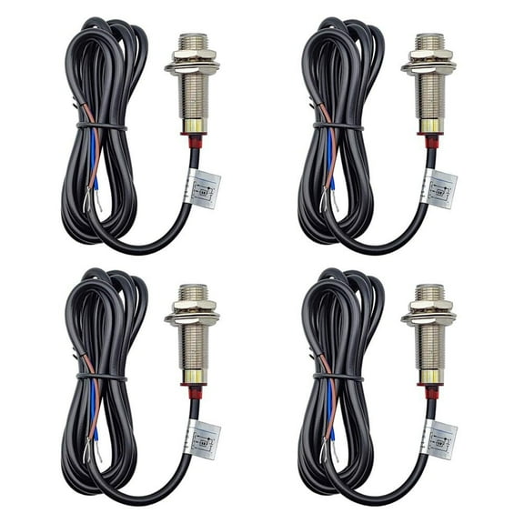4 Pcs NJK-5002C Hall Effect Sensor Proximity Switch NPN NO Detection Switch