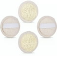 thumbnail image 1 of 4 Pcs Natural Loofah Pads, Face Exfoliator Pad Scrubber Handheld Luffa Pad Sponges Suitable for Bathing, Showering, spa Facial Cleansing Available for Men and Women, 2.56 Inch, Clear, 1 of 6