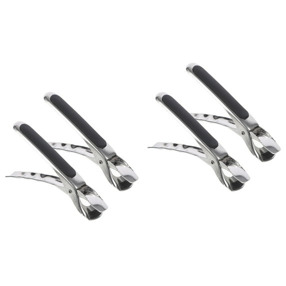 4-Piece Kitchen Tongs Set for Air Fryer, Hot Plate, Pan Handle, Bowl Grip - Anti-Scald Cooking Tool