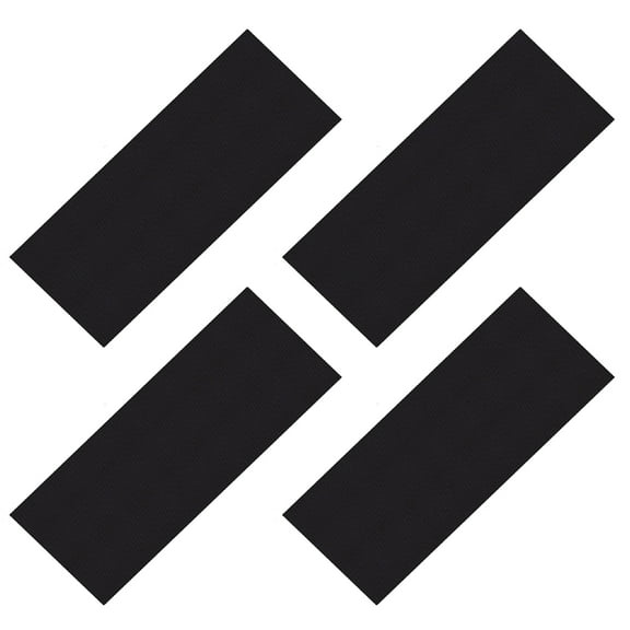 WHAMVOX Black Nonslip Sole Protector with Rubber for Shoe Bottom Grip and Noise Reduction 4pcs