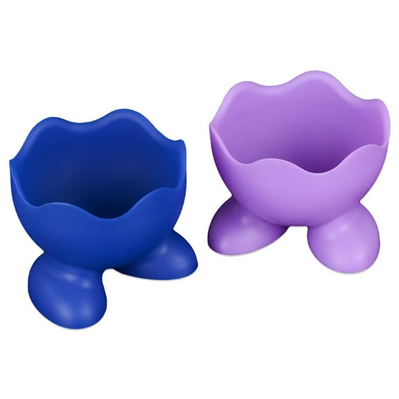 Clispeed 4Pcs Silicone Egg Holders Kitchen Tool for Boiling Eggs at Home