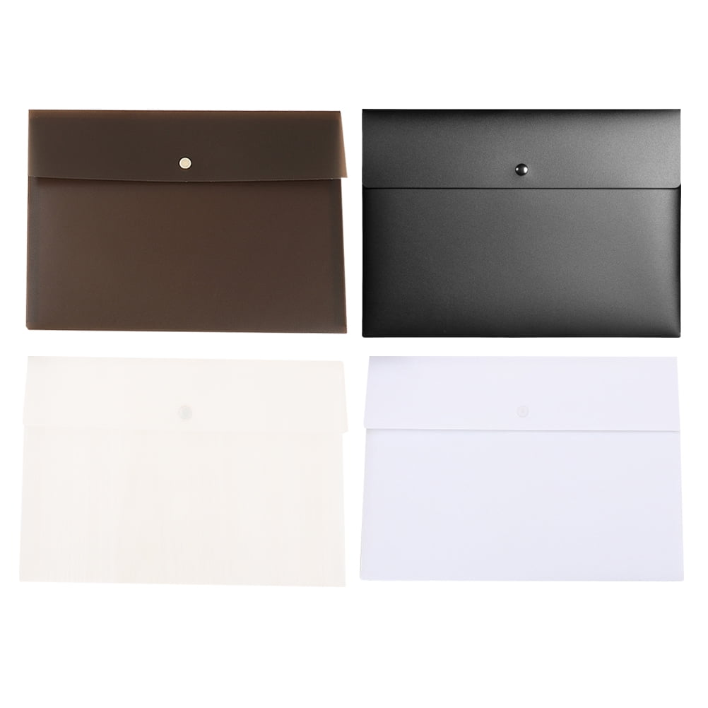 4 Pcs Notes Pouch File Folder Stackable Pen Storage Project Folders ...