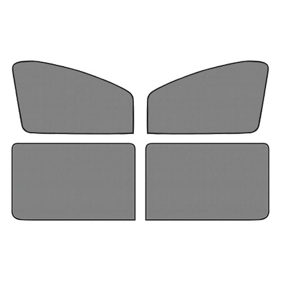 4 Pcs Nylon Mesh Car Window Sun Shades Install Privacy Protection Easy Storage
