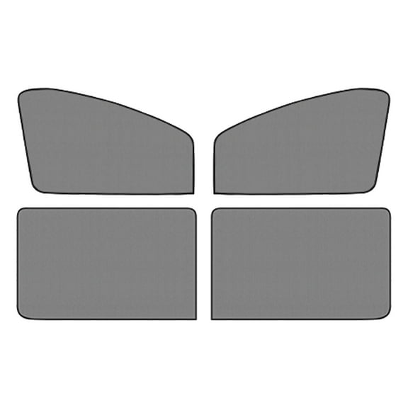 4 Pcs Nylon Mesh Car Window Sun Shades Install Privacy Protection Easy Storage