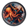 thumbnail image 1 of 4 Pcs Octopus Knobs for Kitchen Cabinet Cupboard Dresser Bookcase Drawer Pulls Handles Round Home Decor, 1 of 8