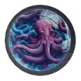 thumbnail image 1 of 4 Pcs Octopus Knobs for Kitchen Cabinet Cupboard Dresser Bookcase Drawer Pulls Handles Round Home Decor, 1 of 8