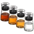 thumbnail image 1 of 4 Pack Leak-Proof Oil Dispenser Bottles - 5.4 oz Glass Cruets with Drip-Free Spout for Olive Oil, Vinegar & Cooking, Perfect for Home Kitchen & Camping, 1 of 5