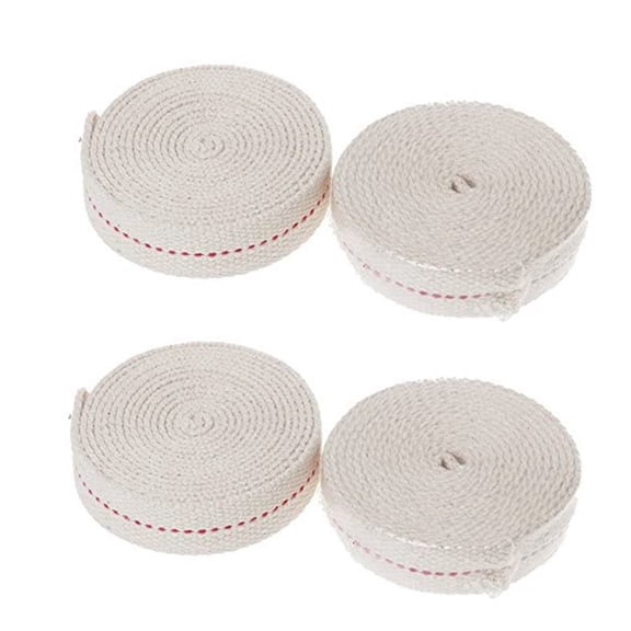 4 Pcs Oil Lamp Wicks For Kerosene Lanterns, 0.8 Inch Width X 3.3 Feet Length Cotton Wick Replacement For Outdoor Camping, Indoor Emergency Lighting, Patio Decor, Tent Lighting,