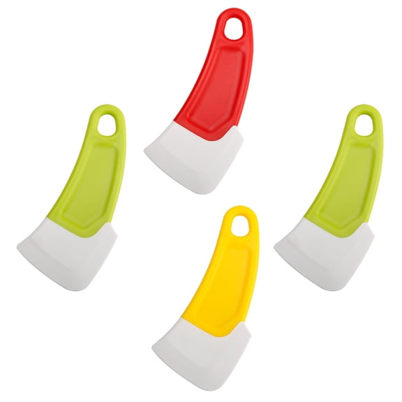4 Pcs Oily Soft Scraper Pans Jam Cream Spatulas Bowl Washing Scraper Cream Scraper