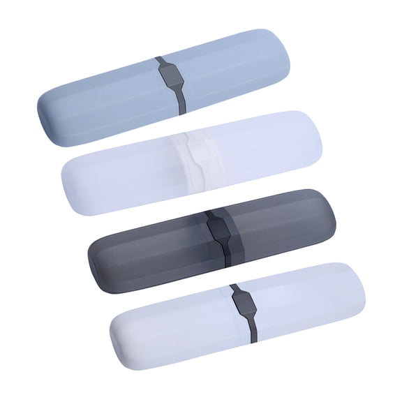 REOFLYUP Toothbrush Case Travel Toothbrush Storage Box PP Travel Use Outdoor 4Pcs