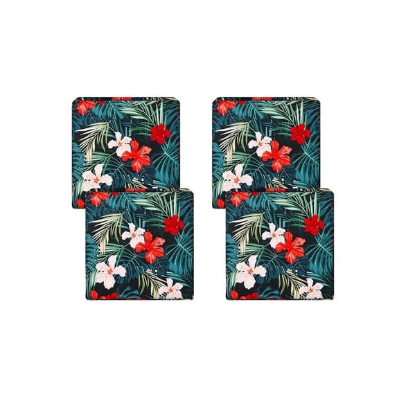 4 Pcs Outdoor Couch Covers, Patio Sofa Cushion Covers-Stretch Print Slipcovers,Washable Sofa Chair Seat Cushions Slipcovers for Indoor & Outdoor Furniture