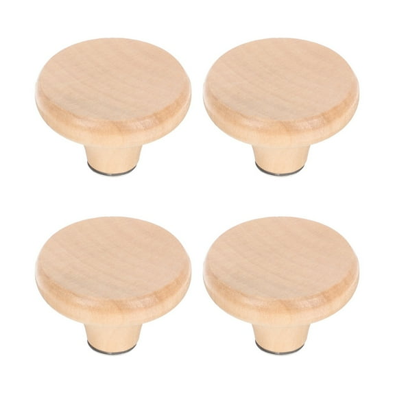 4 Pcs Outdoor Lid Handle Small Wood Knobs Kitchen Gadget Cookware Cabinet Skillet Household