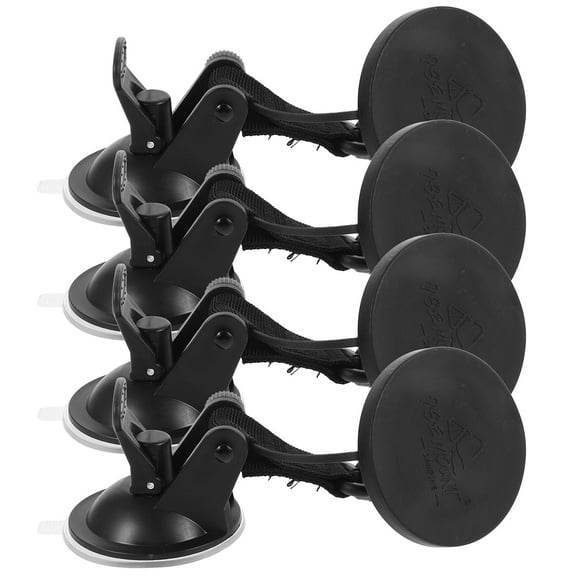 WHAMVOX Portable Heavy Duty Suction Cup hooks for Home Use with Excellent Carrying Capacity Canvas Rubber 4pcs